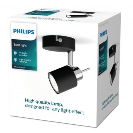 Philips - Foco 1xGU10/35W/230V negro