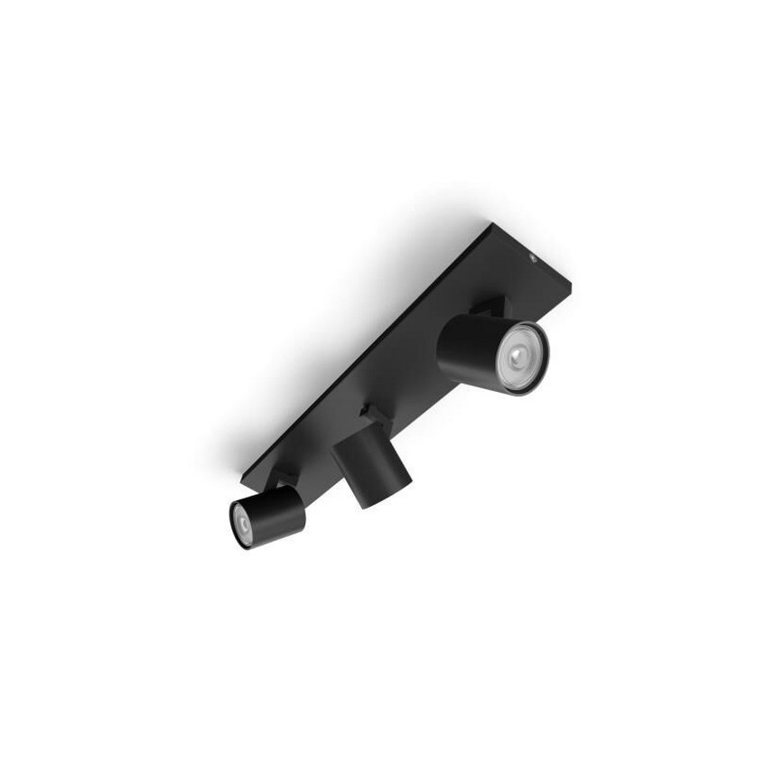 Philips - Foco RUNNER 3xGU10/20W/230V negro