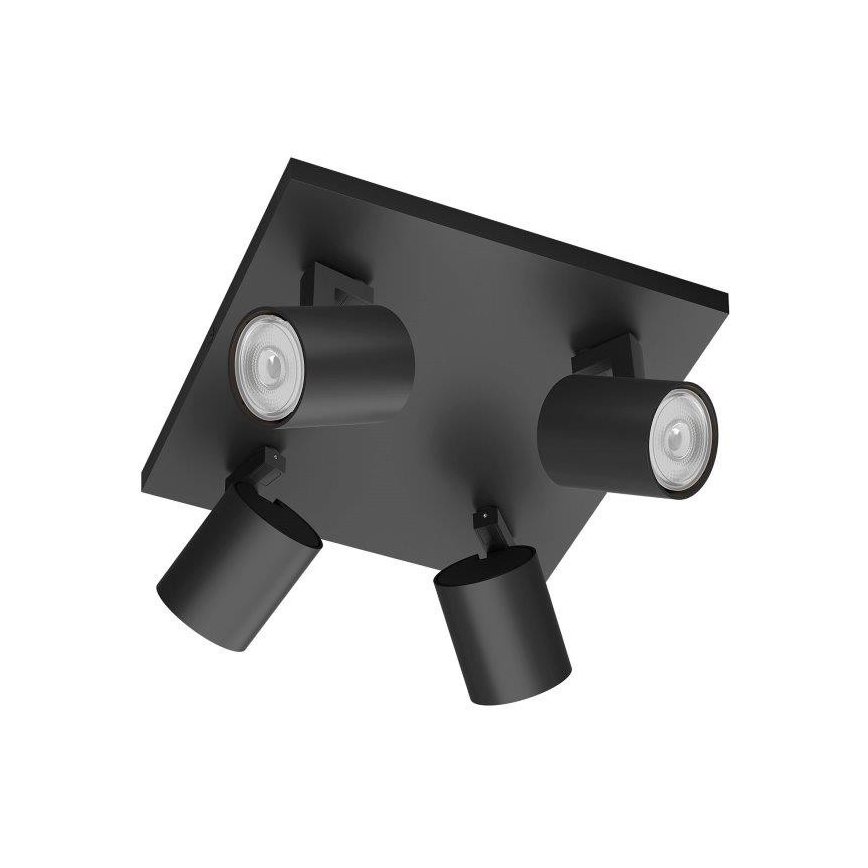 Philips - Foco 4xGU10/20W/230V negro