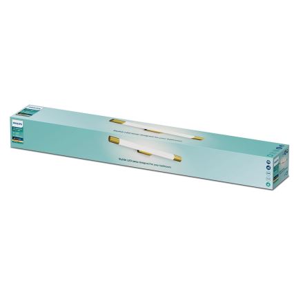 Philips - Iluminación de espejo de baño ROVER LED/10W/230V IP44 latón