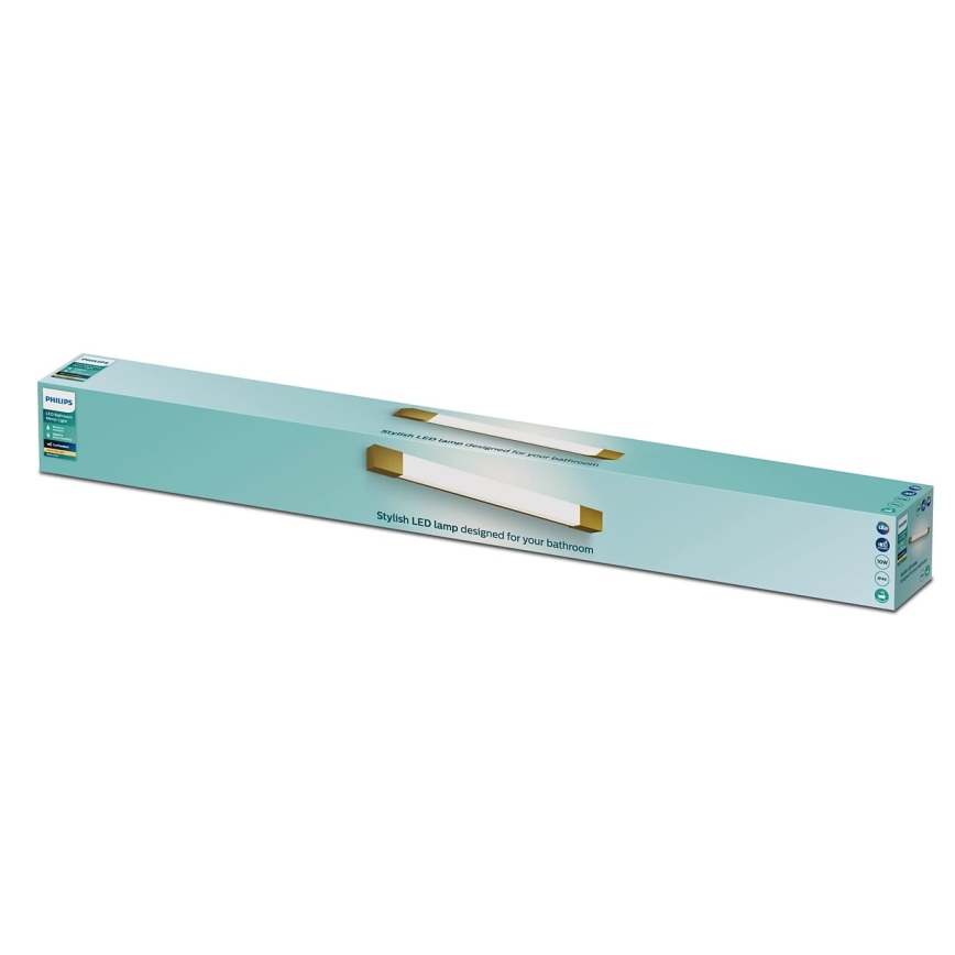 Philips - Iluminación de espejo de baño ROVER LED/10W/230V IP44 latón