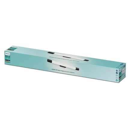 Philips - Iluminación de espejo de baño ROVER LED/10W/230V IP44 negro