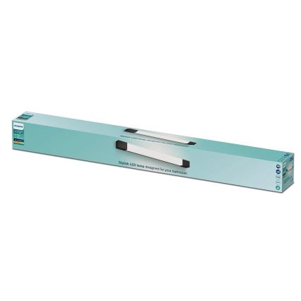 Philips - Iluminación de espejo de baño ROVER LED/10W/230V IP44 negro