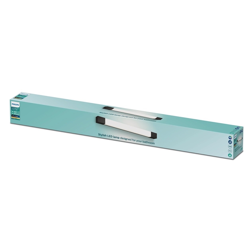 Philips - Iluminación de espejo de baño ROVER LED/10W/230V IP44 negro