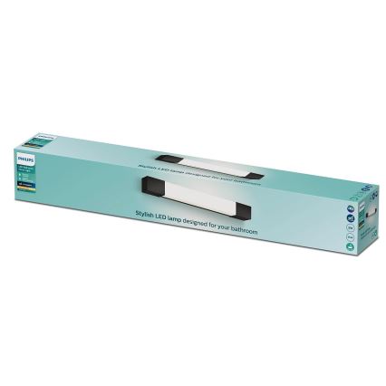 Philips - Iluminación de espejo de baño ROVER LED/5W/230V IP44 negro