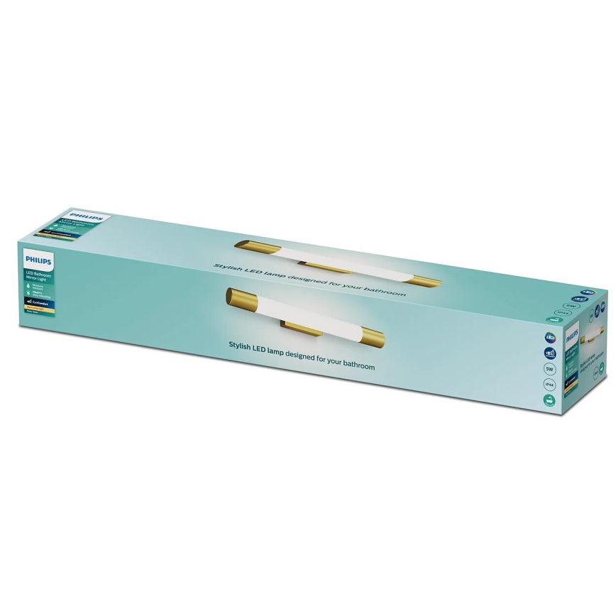 Philips - Iluminación para espejo de baño ROVER LED/5W/230V IP44 latón