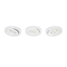 Philips - JUEGO 3x Lámpara LED empotrable regulable LED/4,5W/230V