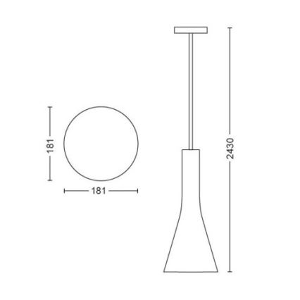 Philips - Lámpara de araña LED regulable Hue EXPLORE 1xE27/6W/230V 2200-6500K