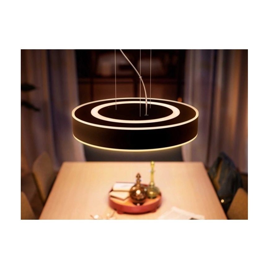 Philips - Lámpara de araña LED regulable Hue LED/33,5W/230V 2200-6500K negro + control remoto