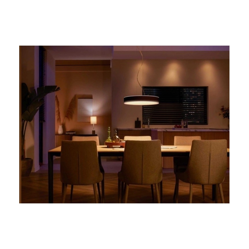 Philips - Lámpara de araña LED regulable Hue LED/33,5W/230V 2200-6500K negro + control remoto