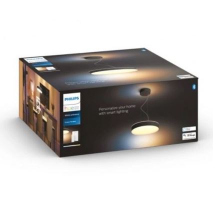 Philips - Lámpara de araña LED regulable Hue LED/33,5W/230V 2200-6500K negro + control remoto