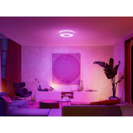 Philips - Lámpara de baño LED RGB regulable Hue XAMENTO LED/33,5W/230V IP44 diámetro 381 mm 2000-6500K