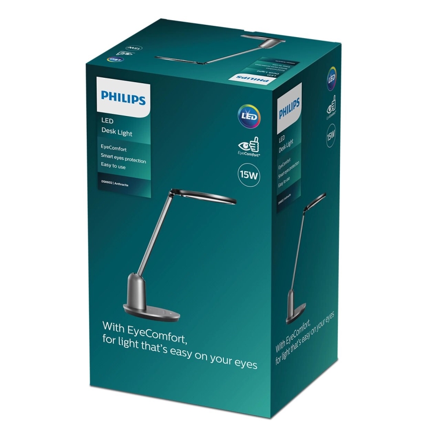 Philips - Lámpara de mesa regulable LED táctil EINSTEIN SCENE SWITCH LED/15W/230V 2800/4000/5100K CRI94