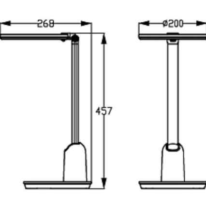 Philips - Lámpara de mesa regulable LED táctil EINSTEIN SCENE SWITCH LED/15W/230V 2800/4000/5100K CRI94