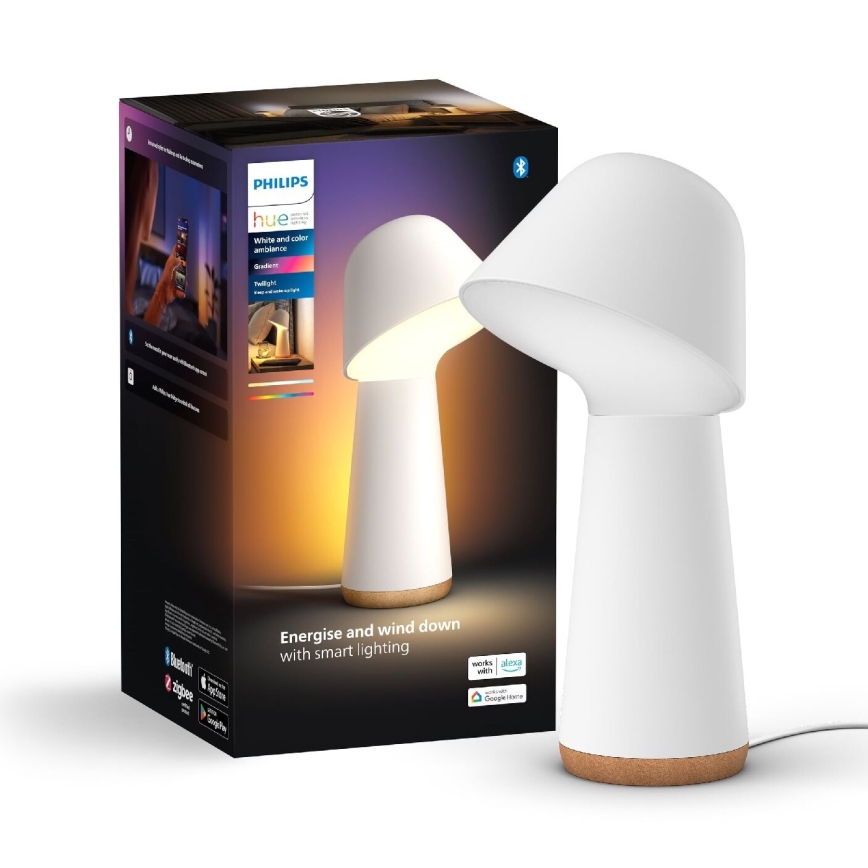 Philips - Lámpara de mesa LED RGBW regulable Hue TWILIGHT LED/13,4W/230V 2000-6500K