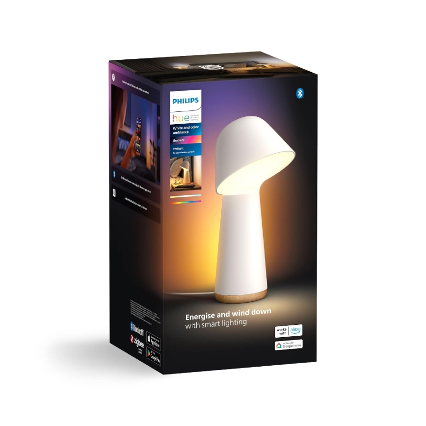 Philips - Lámpara de mesa LED RGBW regulable Hue TWILIGHT LED/13,4W/230V 2000-6500K