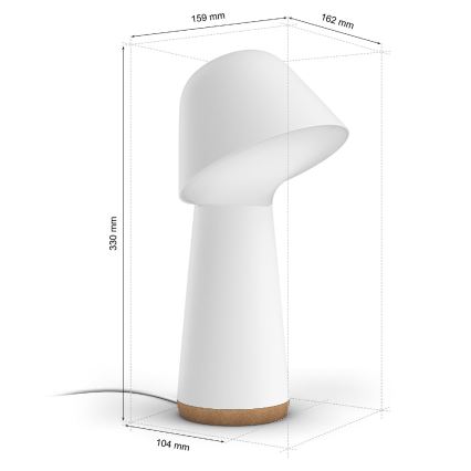 Philips - Lámpara de mesa LED RGBW regulable Hue TWILIGHT LED/13,4W/230V 2000-6500K