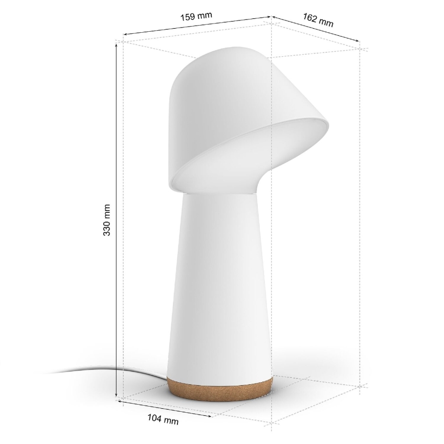Philips - Lámpara de mesa LED RGBW regulable Hue TWILIGHT LED/13,4W/230V 2000-6500K