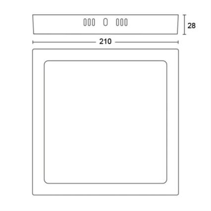 Philips - Lámpara de techo LED LED/12W/230V 2700K blanco