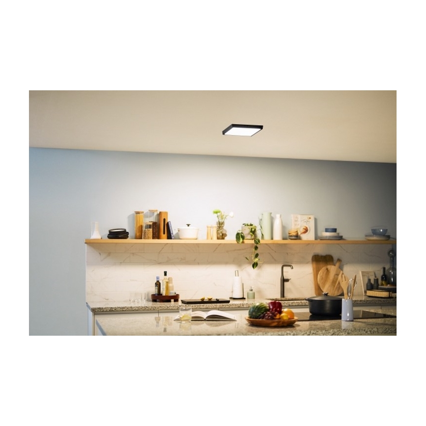 Philips - Lámpara de techo LED LED/12W/230V 2700K negro