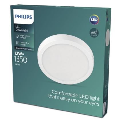 Philips - Lámpara de techo LED LED/12W/230V 4000K blanco