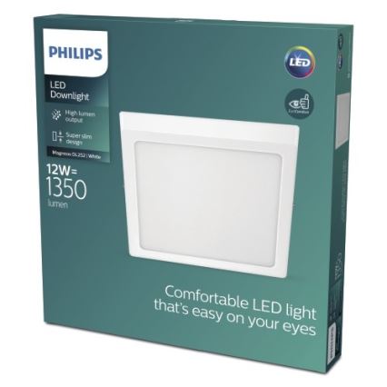 Philips - Lámpara de techo LED LED/12W/230V 4000K blanco