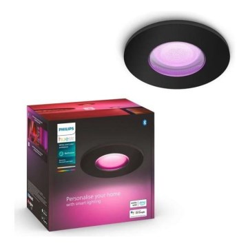 Philips - Lámpara de techo LED RGBW regulable para baño Hue XAMENTO GU10/5,7W/230V IP44 2200-6500K