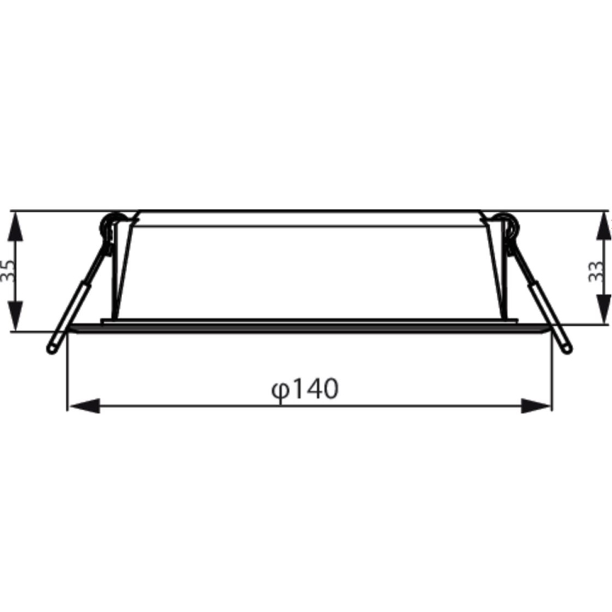 Philips - Lámpara empotrable MESON LED/12,5W/230V 6500K