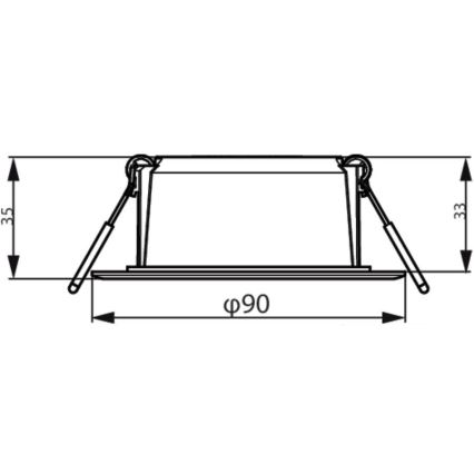 Philips - Lámpara empotrable MESON LED/5,5W/230V 3000K