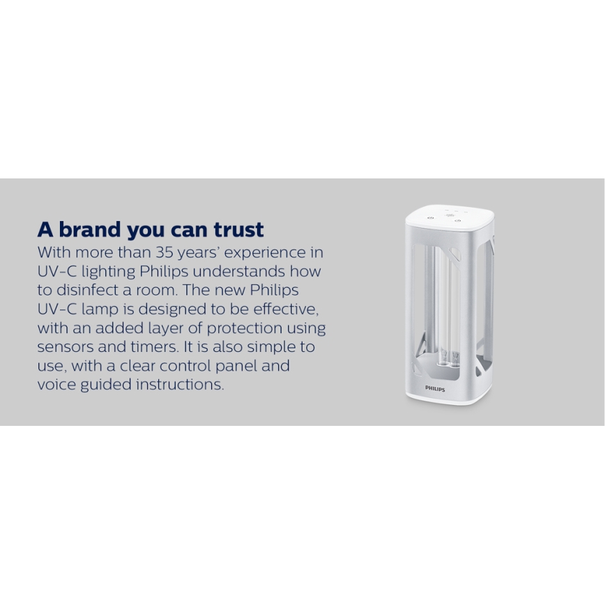 Philips - Lámpara germicida desinfectante con sensor UV-C/24W/230V