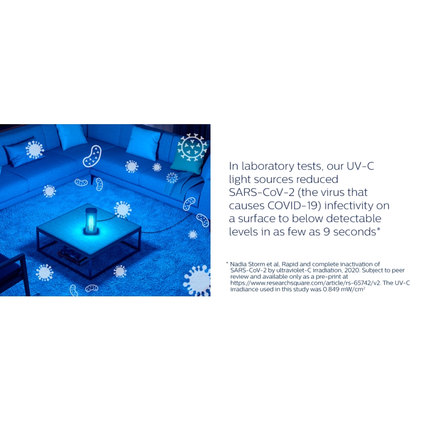 Philips - Lámpara germicida desinfectante con sensor UV-C/24W/230V