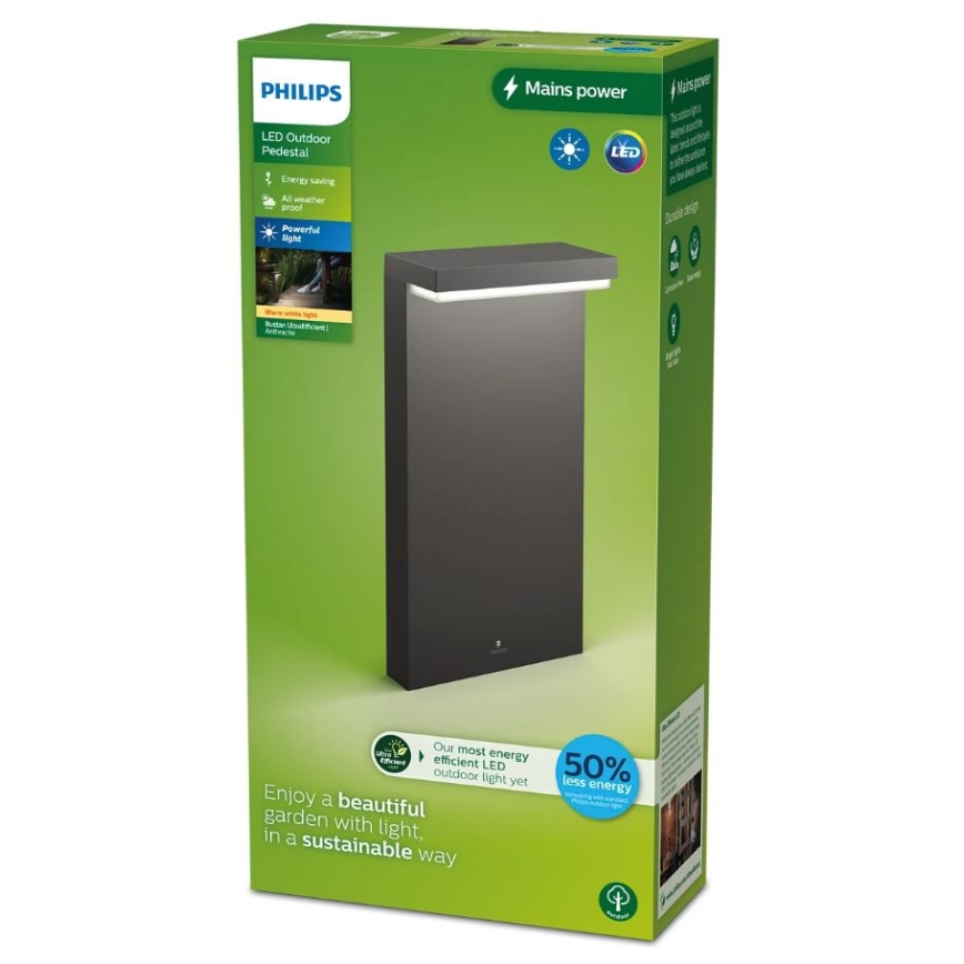 Philips - Lámpara LED de exterior BUSTAN LED/3,8W/230V 2700K 40 cm IP44