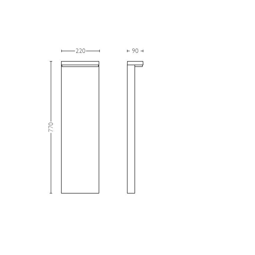 Philips - Lámpara LED de exterior BUSTAN LED/3,8W/230V 2700K 77 cm IP44