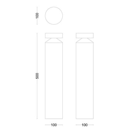 Philips - Lámpara LED de exterior LAVEN LED/6W/230V 4000K IP44