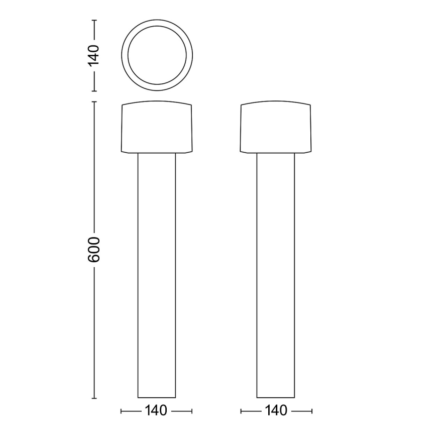 Philips - Lámpara LED de exterior OTIS LED/4,3W/230V 2700K IP44