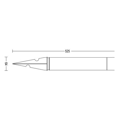 Philips - Lámpara LED de exterior PUREX LED/1,5W/24V IP44