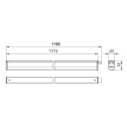 Philips - Lámpara LED debajo del gabinete PROJECTLINE LED/13W/230V 3000/4000/6500K