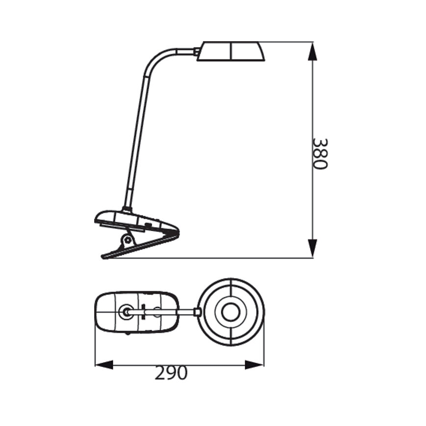 Philips - Lámpara LED regulable con clip DONUTCLIP LED/3W/5V CRI 90 blanco