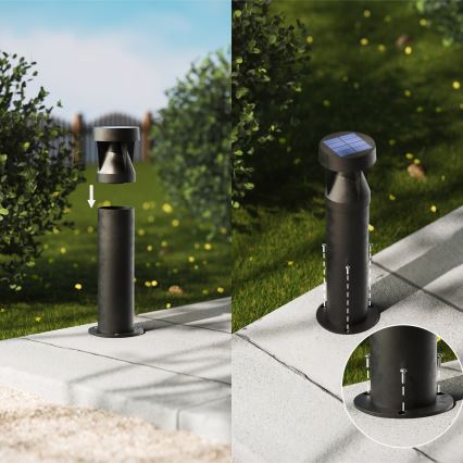 Philips - Lámpara solar LED AVERY LED/1,8W/3,7V 2700K IP44