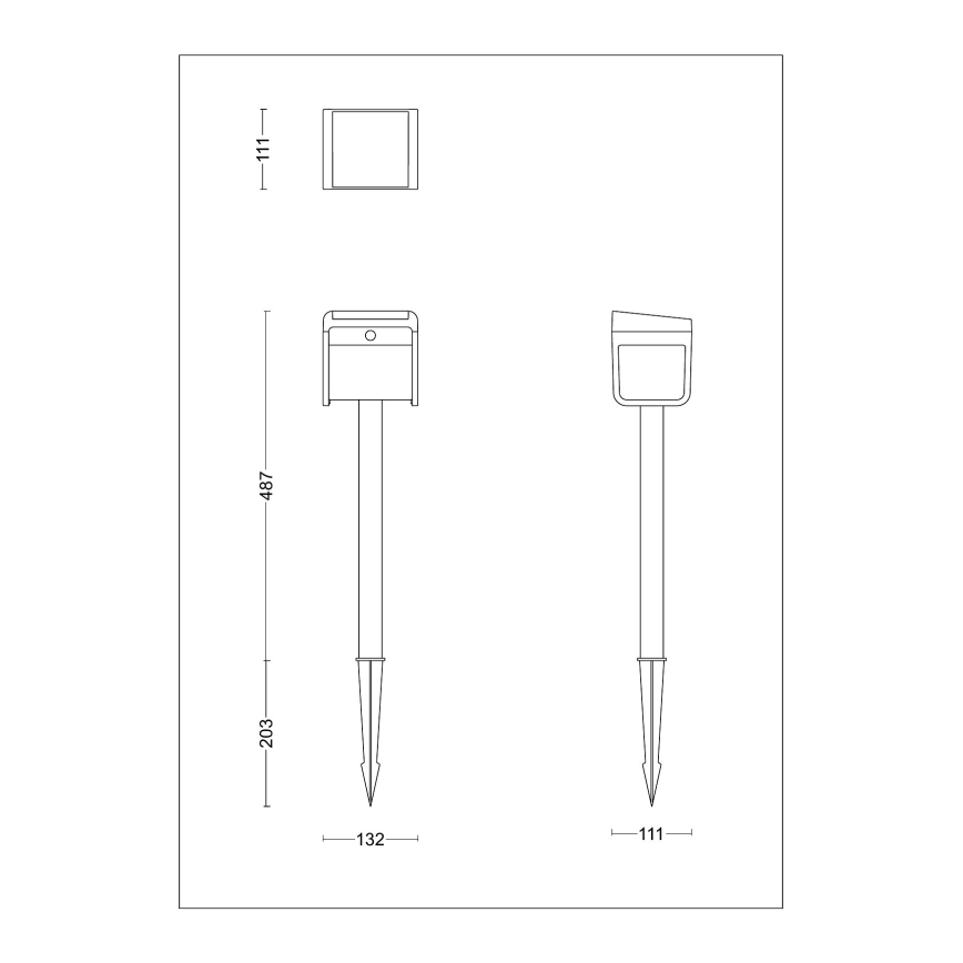 Philips - Lámpara solar LED con sensor EZRA LED/1,8W/3,7V 3000K IP44