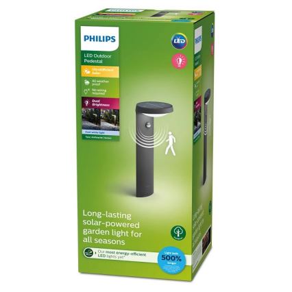 Philips - Lámpara solar LED con sensor LED/1,2W/4V 4000K IP44