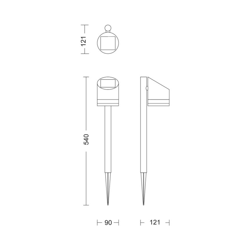 Philips - Lámpara solar LED FYCE LED/1,5W/3,7VIP44