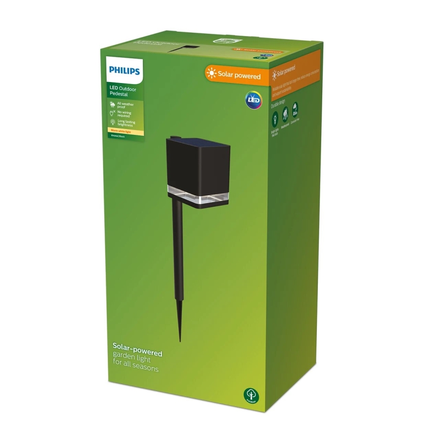 Philips - Lámpara solar LED VIRONA LED/1,8W/3,7V 2700K IP44