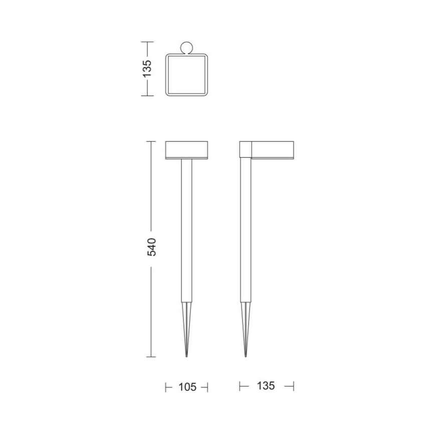 Philips - Lámpara solar LED VYNCE LED/1,5W/3,7V IP44