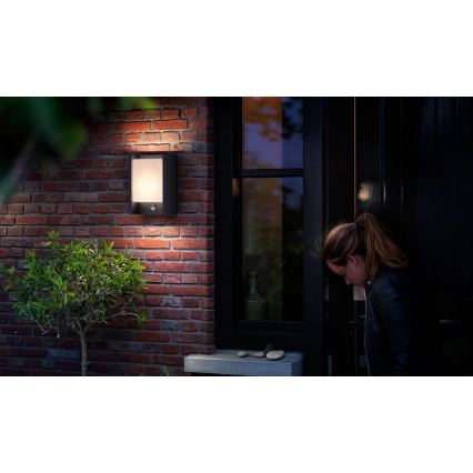 Philips - LED Aplique para exterior con sensor ARBOUR LED/3,8W/230V 2700K IP44