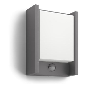 Philips - LED Aplique para exterior con sensor LED/6W 2700K IP44