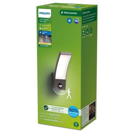 Philips - LED Aplique para exterior con sensor SPLAY LED/3,8W/230V IP44