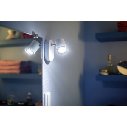 Philips - LED Aplique regulable para el baño Hue ADORE 1xGU10/5W/230V IP44 + control remoto