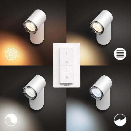 Philips - LED Aplique regulable para el baño Hue ADORE 1xGU10/5W/230V IP44 + control remoto