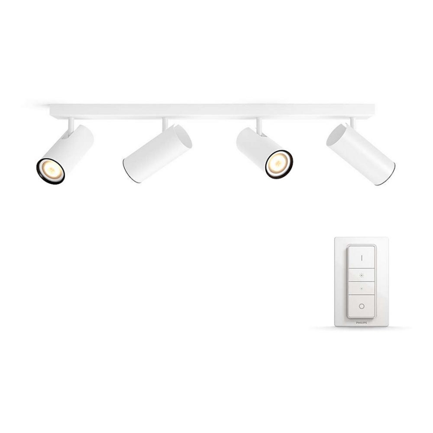 Philips - LED Foco regulable Hue BURATTO 4xGU10/5,5W